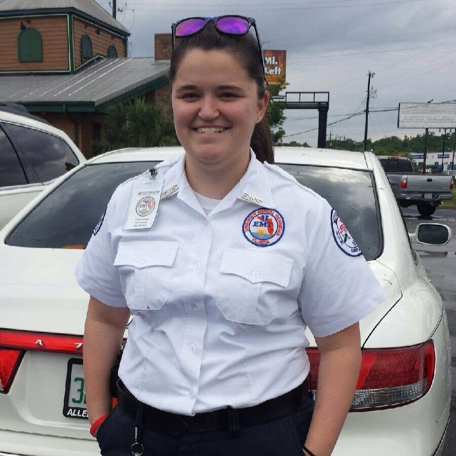 Chelsea in her EMT uniform, Florida